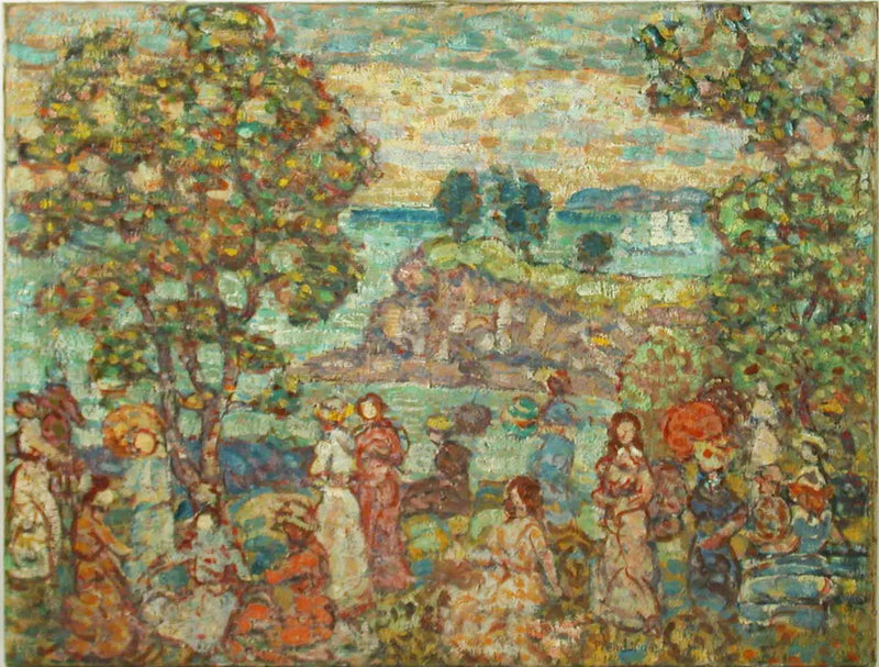 Paesaggio (scena di spiaggia) - Maurice Prendergast