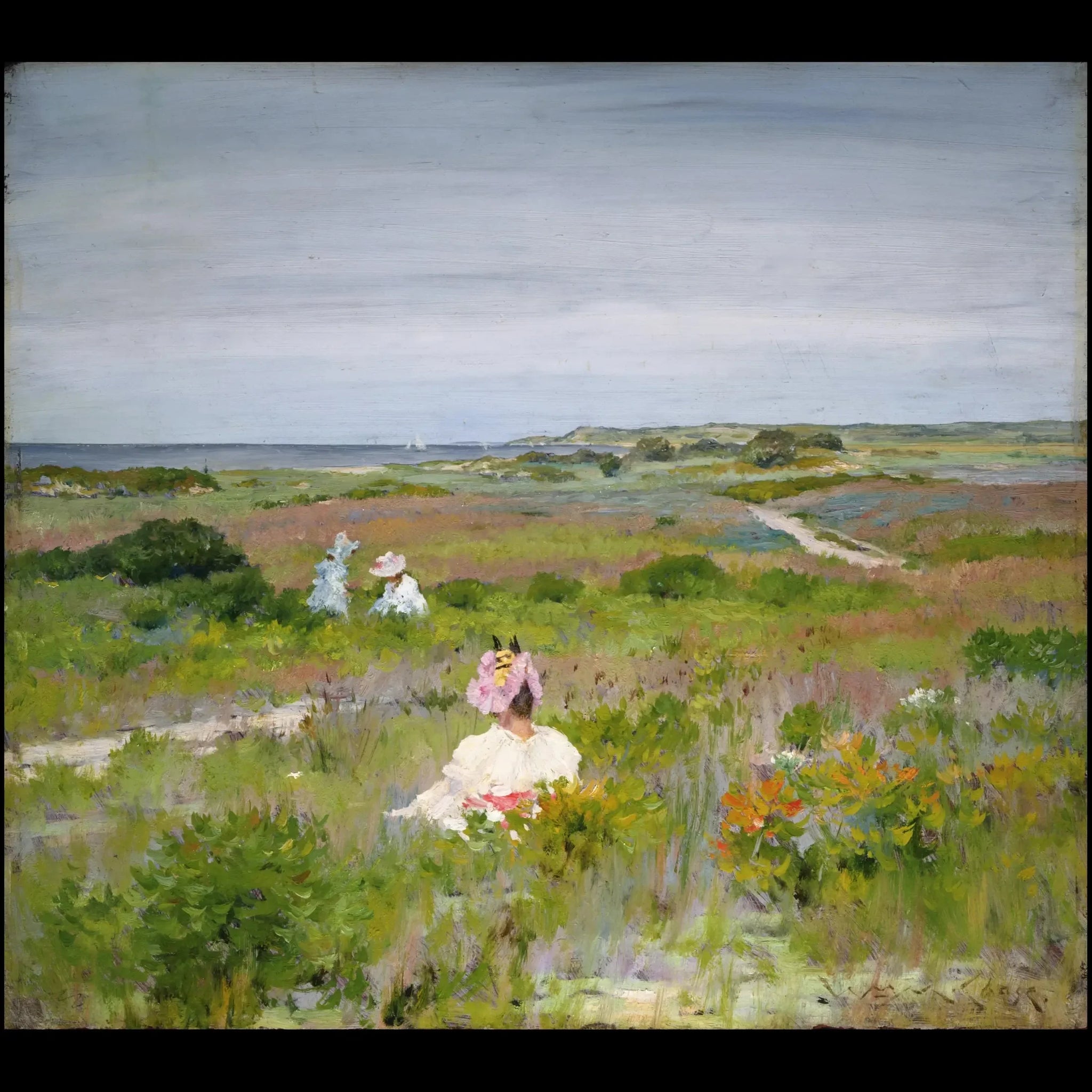 Paysage - Shinnecock, Long Island - William Merritt Chase image 1 copie de tableau peinte à la main