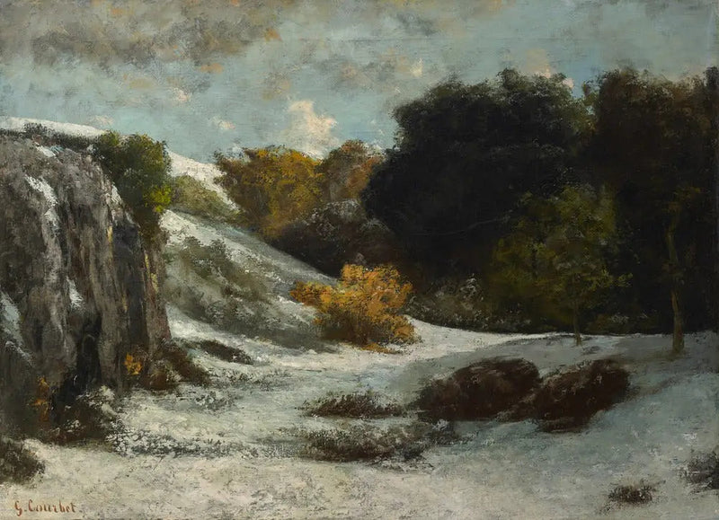 Paesaggio sotto la neve - Gustave Courbet