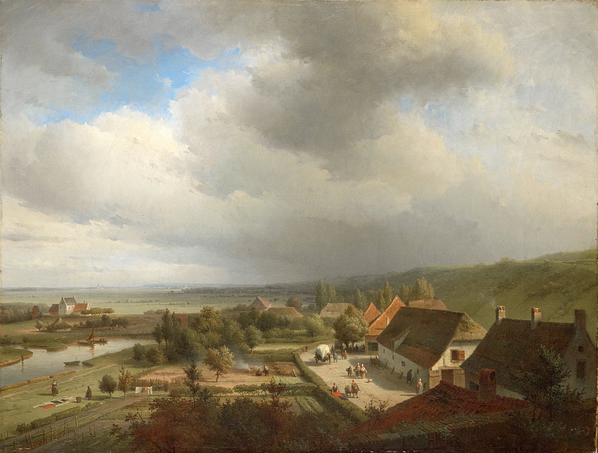 Paysage vallonné près de Wageningen - Abraham Johannes Couwenberg