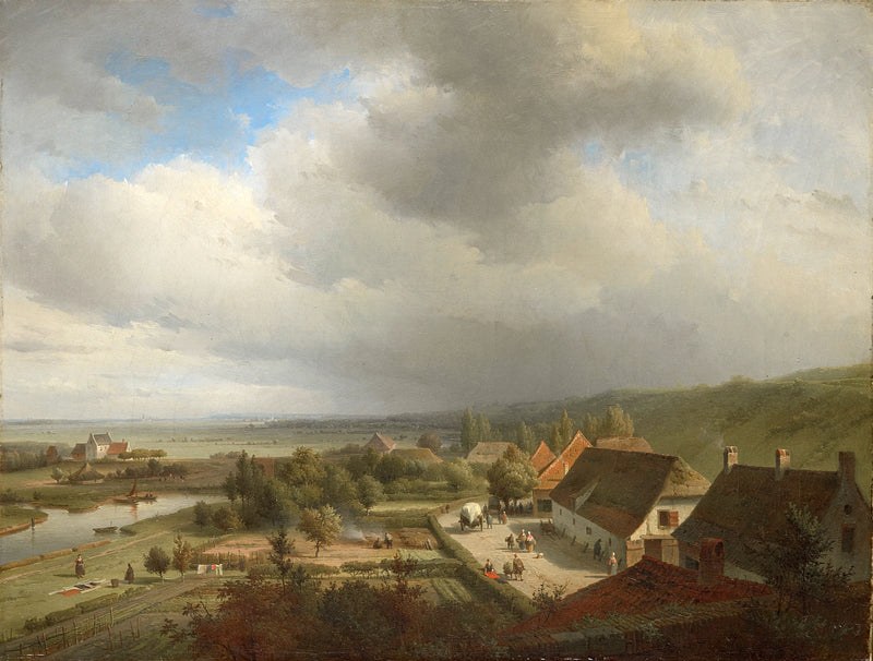 Paysage vallonné près de Wageningen - Abraham Johannes Couwenberg