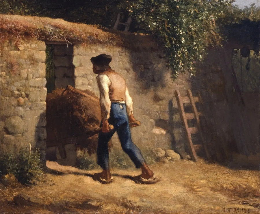 Contadino con una carriola - Jean-François Millet