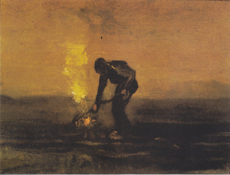 Contadino che brucia le erbacce - Vincent van Gogh