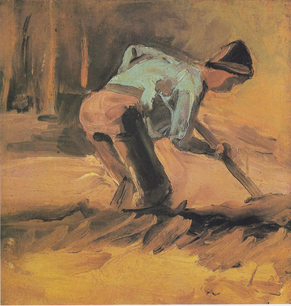 Paysan creusant - Vincent van Gogh image 1 copie de tableau peinte à la main