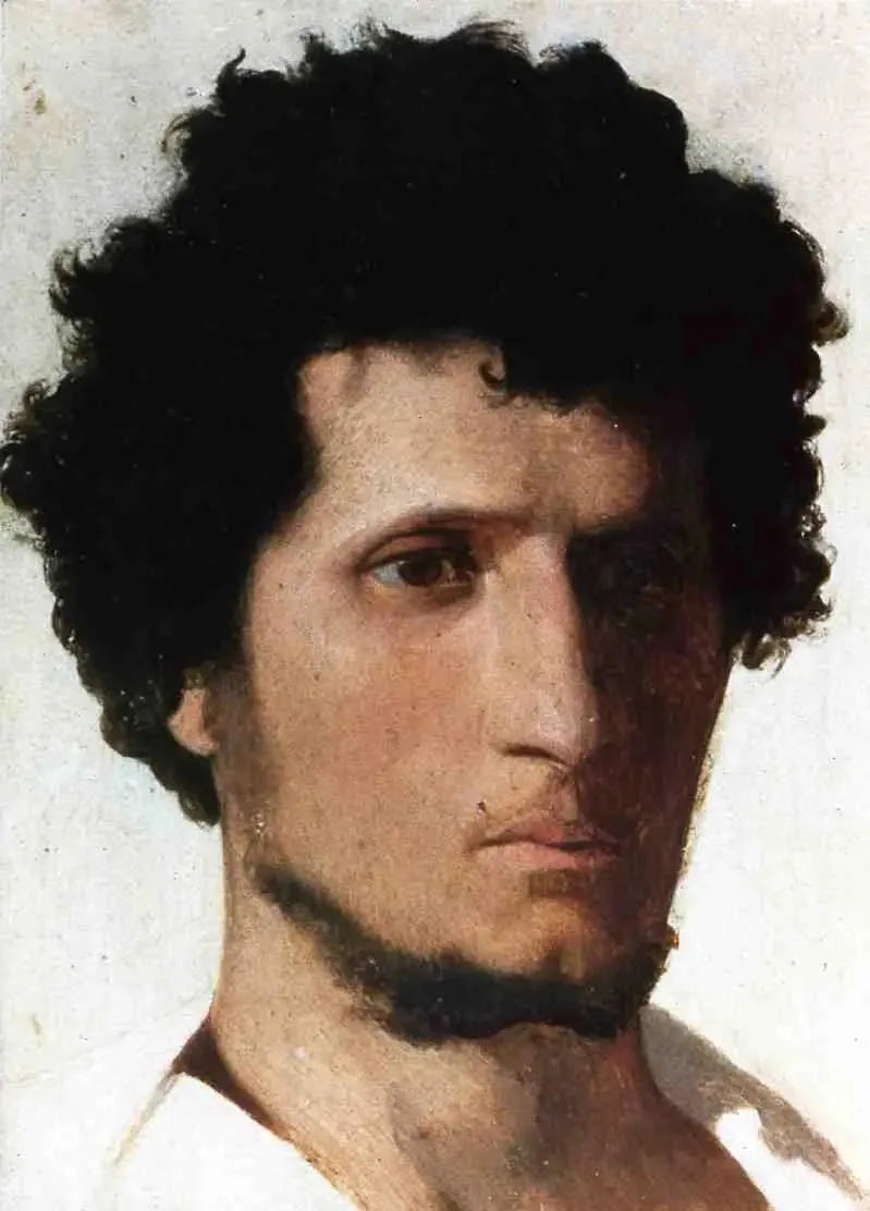 Contadino della campagna romana, di fronte - Jean-Léon Gérôme