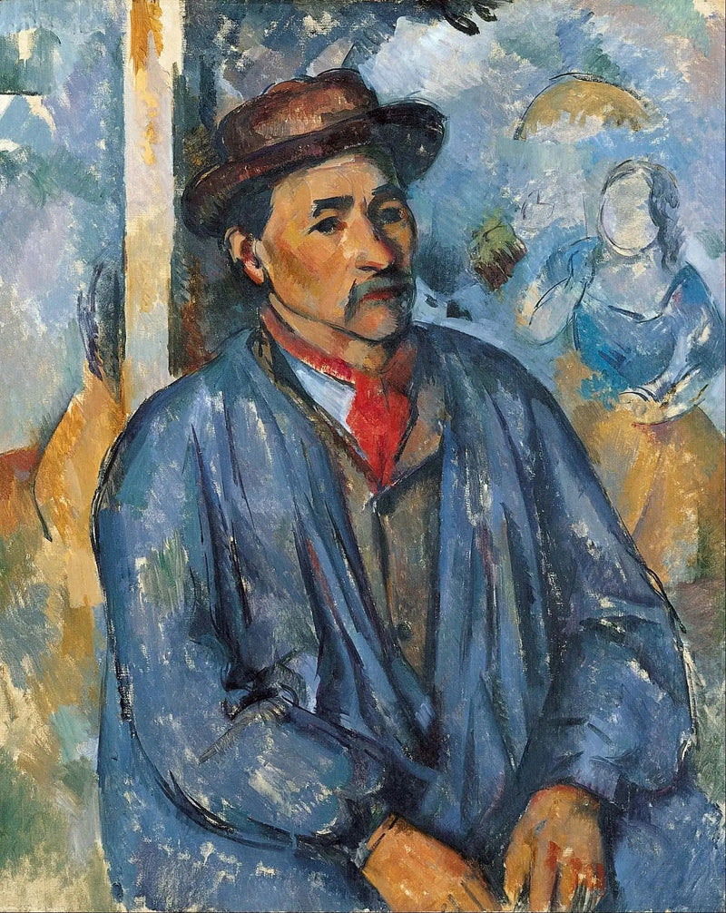 Contadino in camice blu - Paul Cézanne