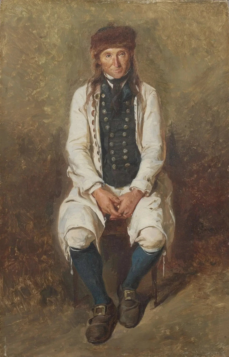 Contadino in costume di Hesse - Ludwig Knaus
