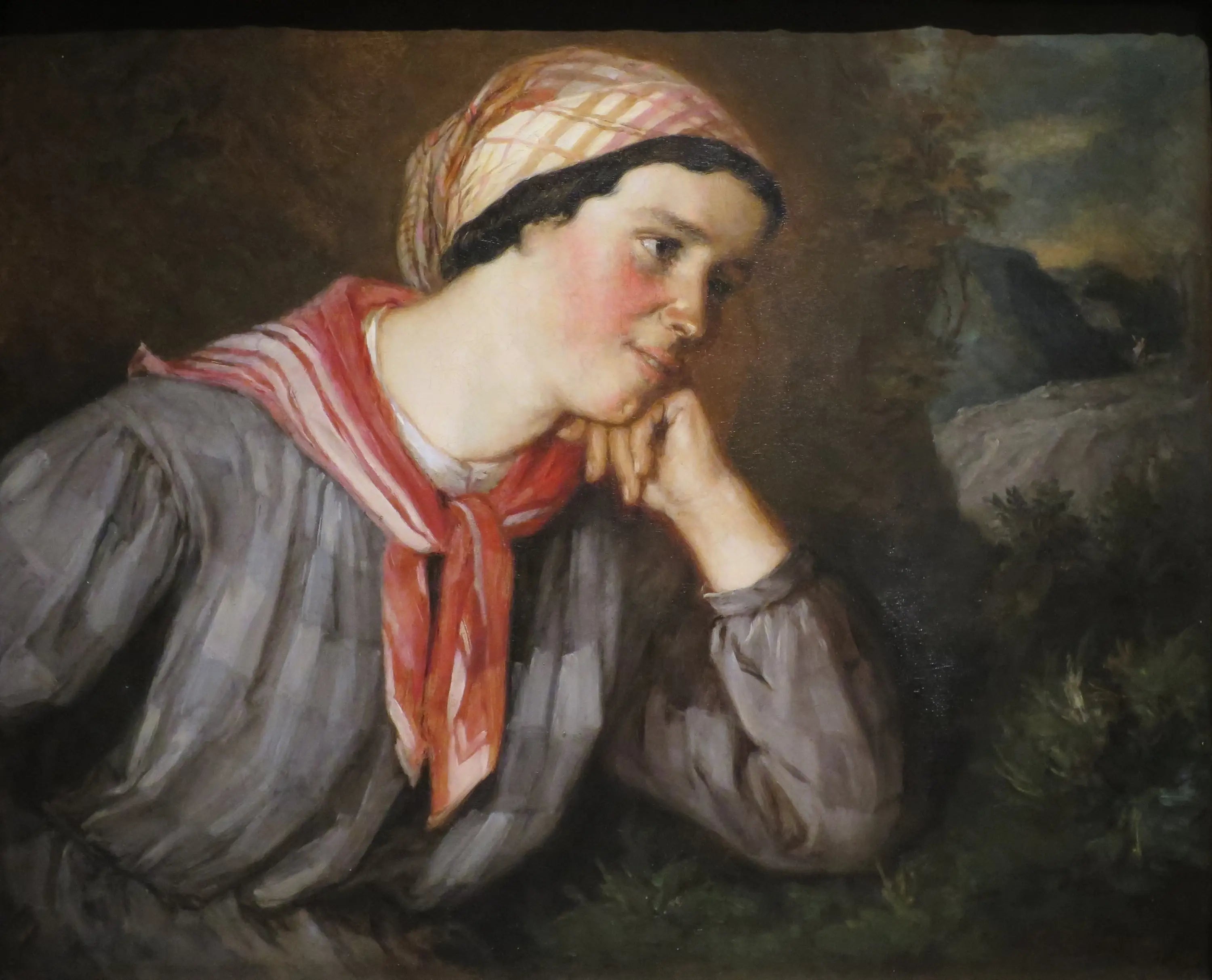 Paysanne au madras - Gustave Courbet - Alpha Reproduction