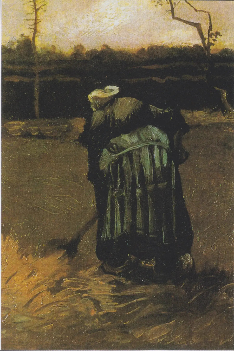 Contadina che scava - Vincent van Gogh
