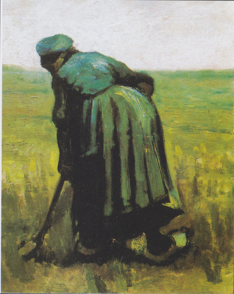 Donna con una vanga, vista da dietro - Vincent van Gogh