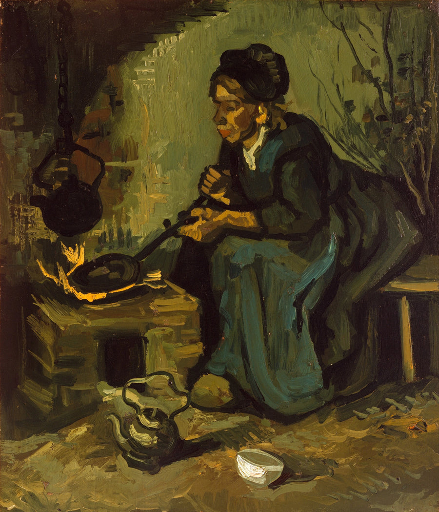 Contadina che cucina. - Vincent van Gogh