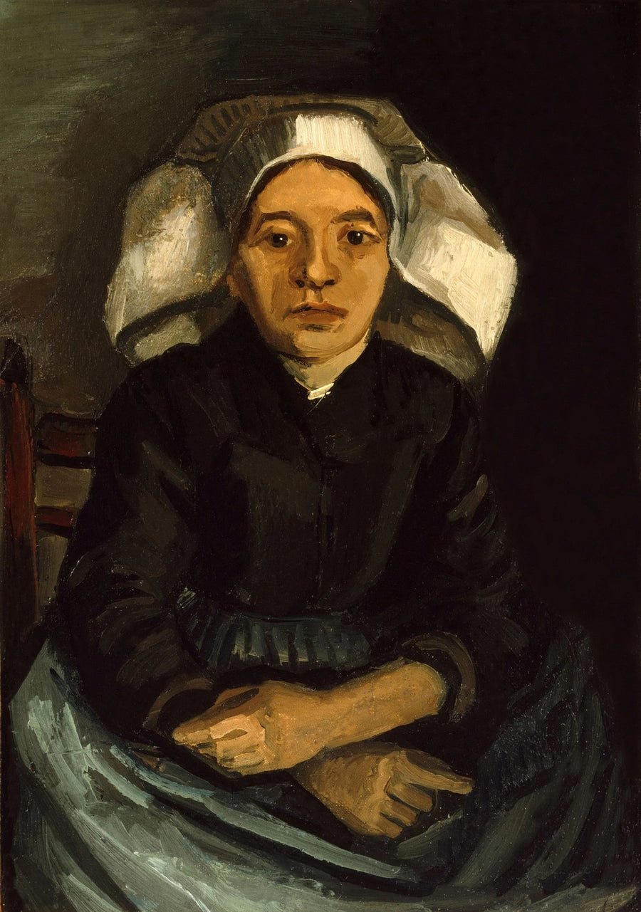 Contadina, mezza figura, seduta - Vincent van Gogh