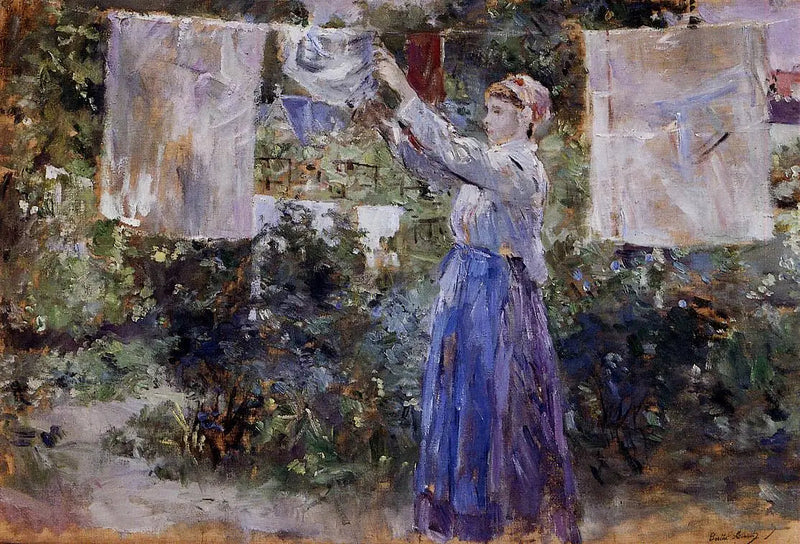 Contadina stendibiancheria - Berthe Morisot