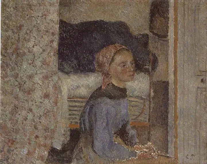 Contadina, interno - Camille Pissarro