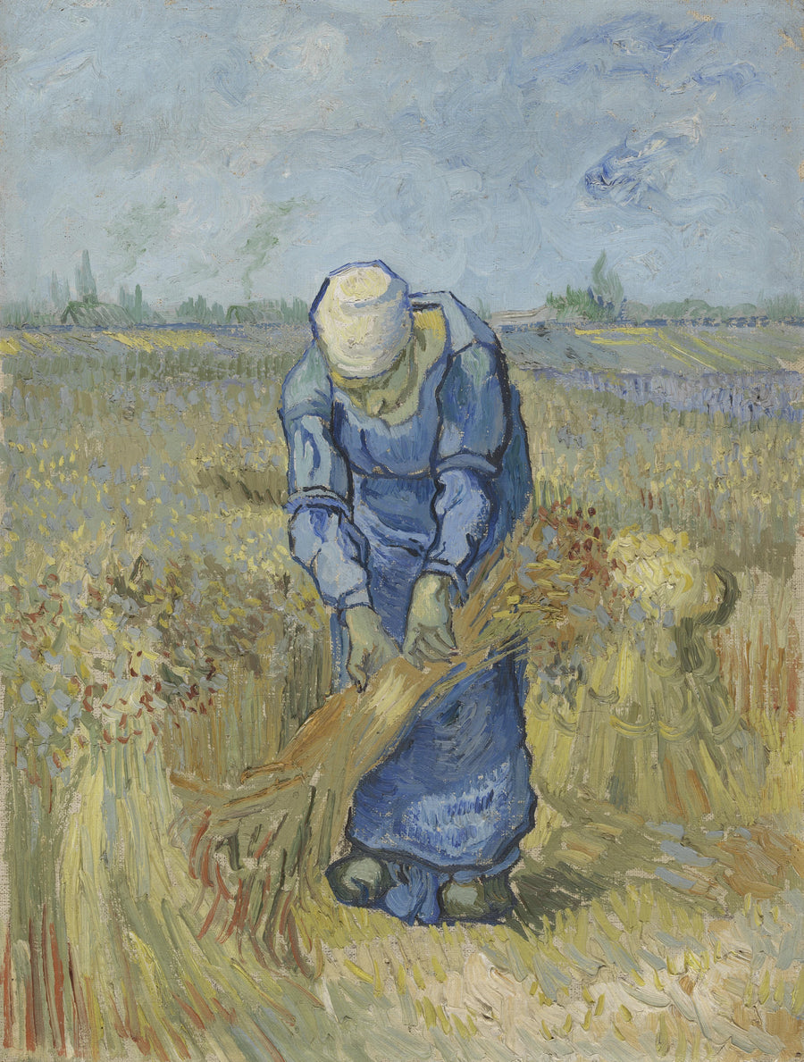 Contadina che lega le covoni (da Millet) - Vincent van Gogh