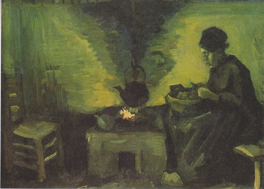 Contadina vicino al focolare - Vincent van Gogh