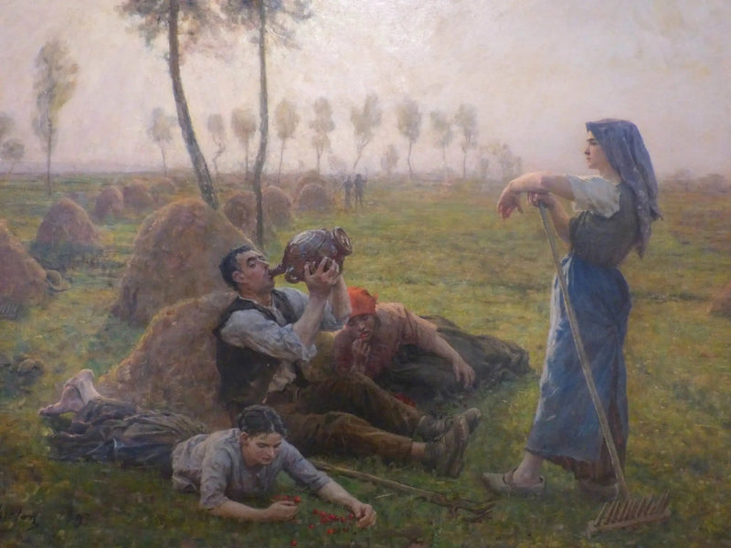Contadini a riposo - Jules Breton