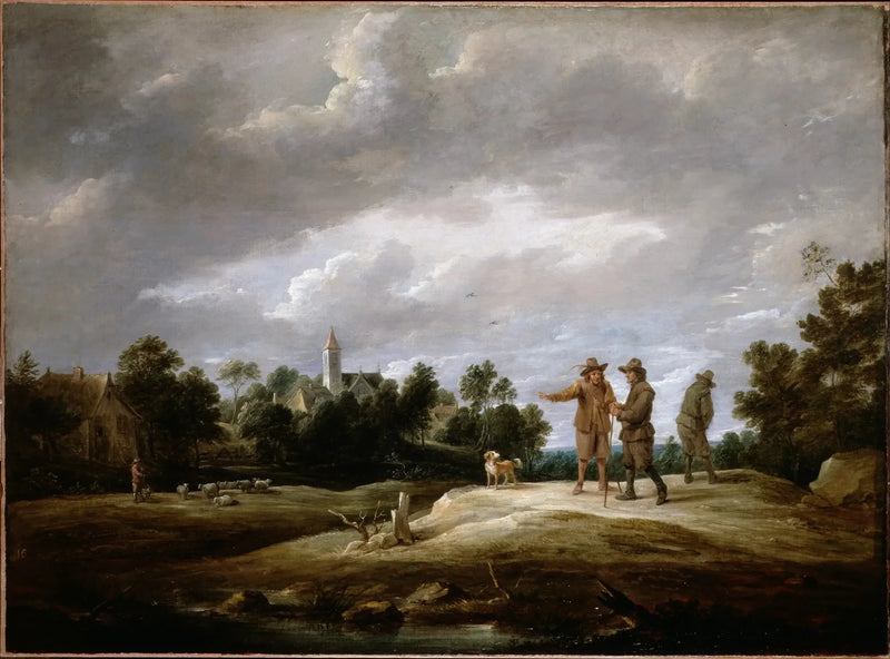 Contadini conversanti - David Teniers il Giovane