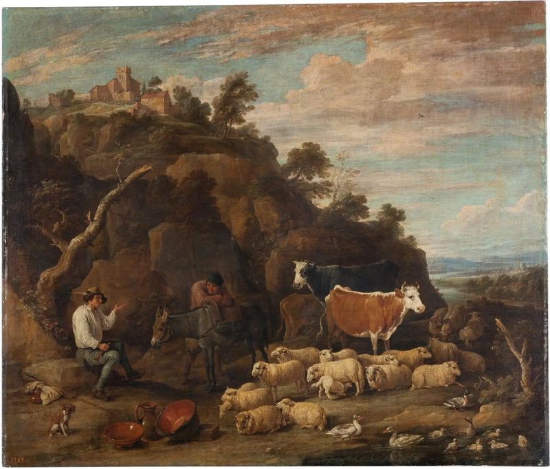 Contadini conversanti - David Teniers il Giovane