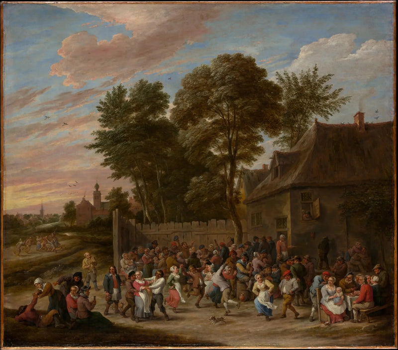 Paesani che ballano e festeggiano - David Teniers il Giovane
