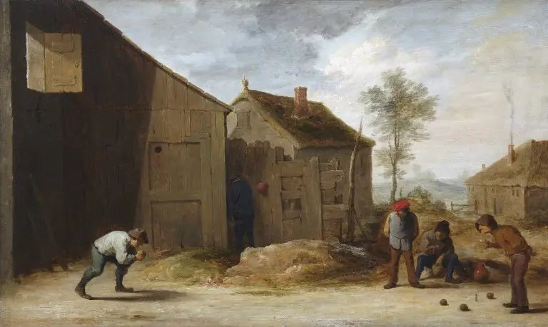 Contadini che giocano a bocce - David Teniers il Giovane