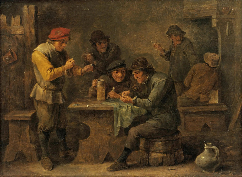 Contadini che giocano a dadi - David Teniers il Giovane