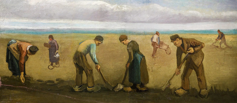 Contadini che piantano patate - Vincent van Gogh