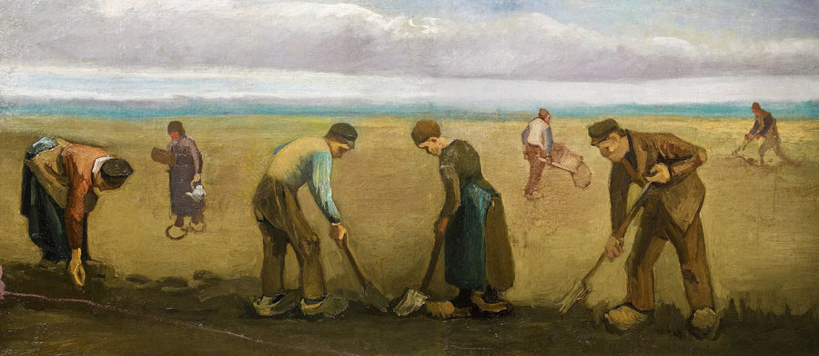 Contadini che piantano patate - Vincent van Gogh