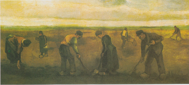 Contadini che piantano patate - Vincent van Gogh