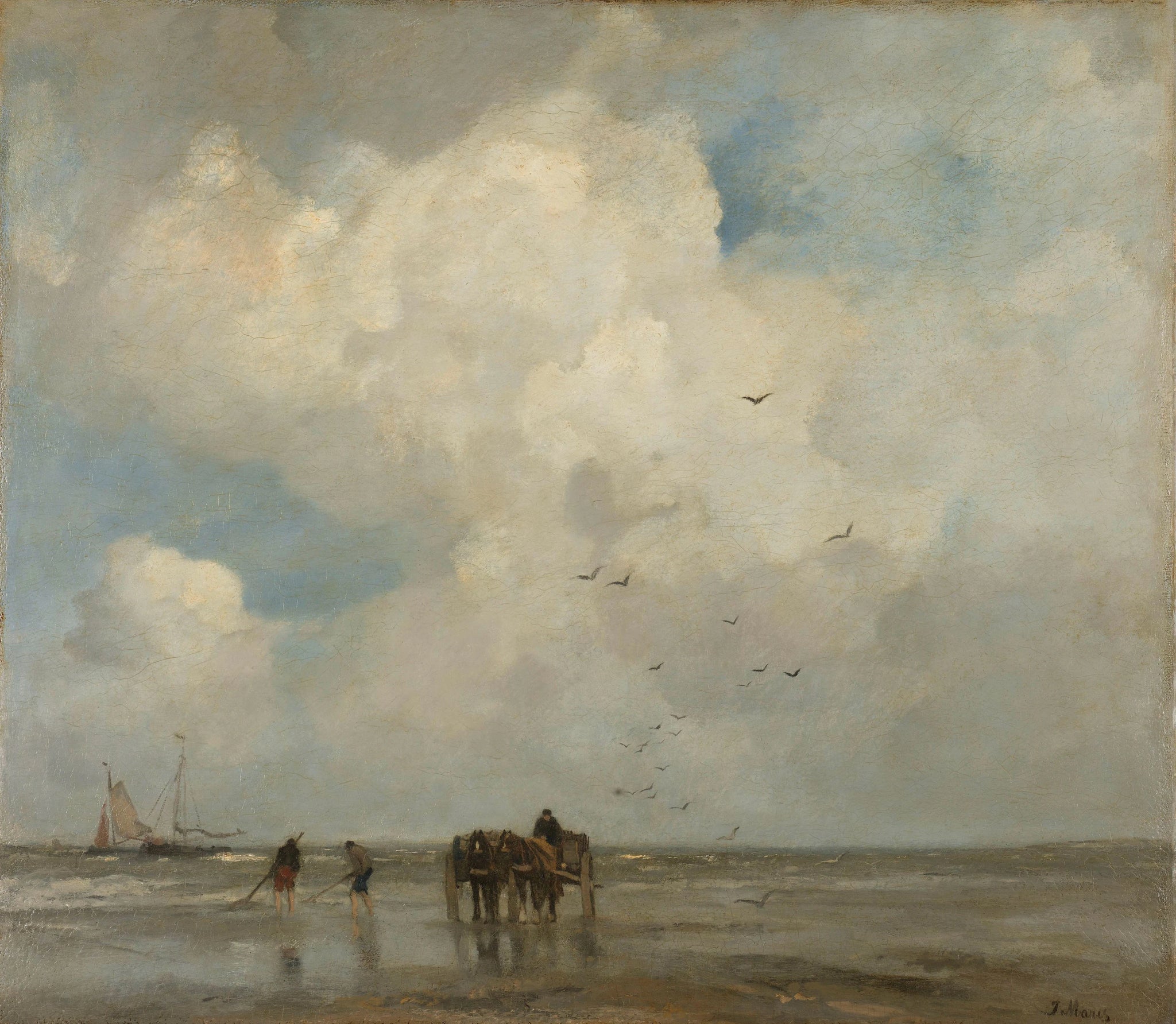 Pêche aux coquillages - Jacob Maris