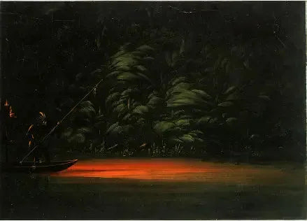 Pesca con torce sul Rio delle Amazzoni - George Catlin