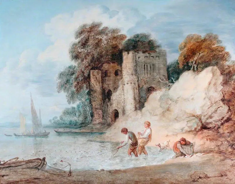 Pesca dalla riva - Thomas Gainsborough