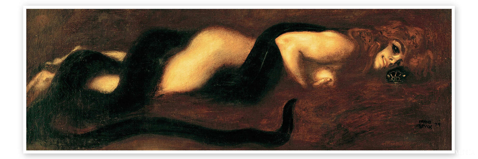 Pecato - Franz von Stuck Riproduzioni di quadri a olio