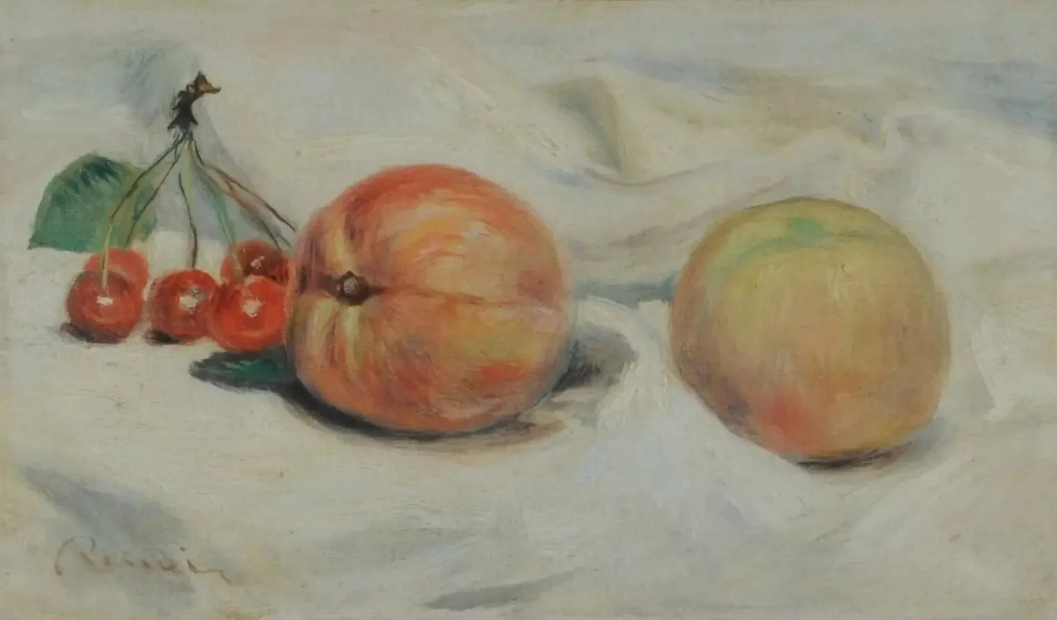 Pêches et cerises - Pierre-Auguste Renoir image 1 reproduction artisanale de tableau