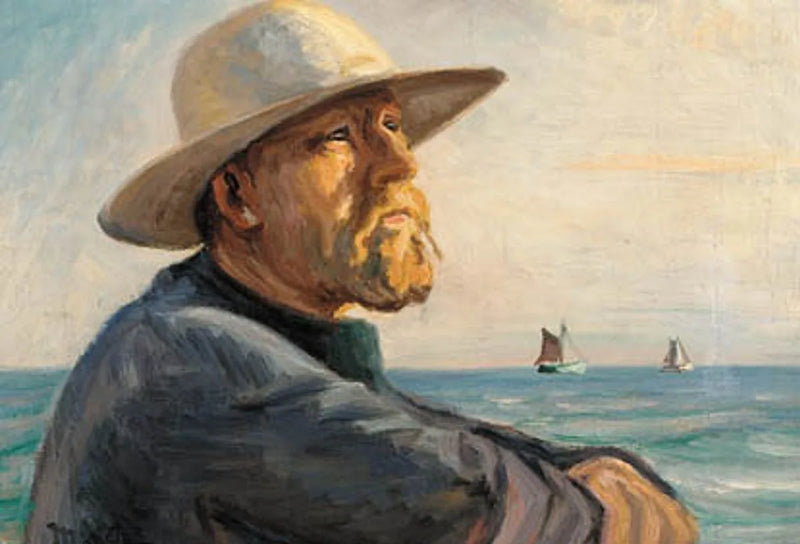 Pescatore di Skagen che indossa un cappello. -Michael Peter Ancher