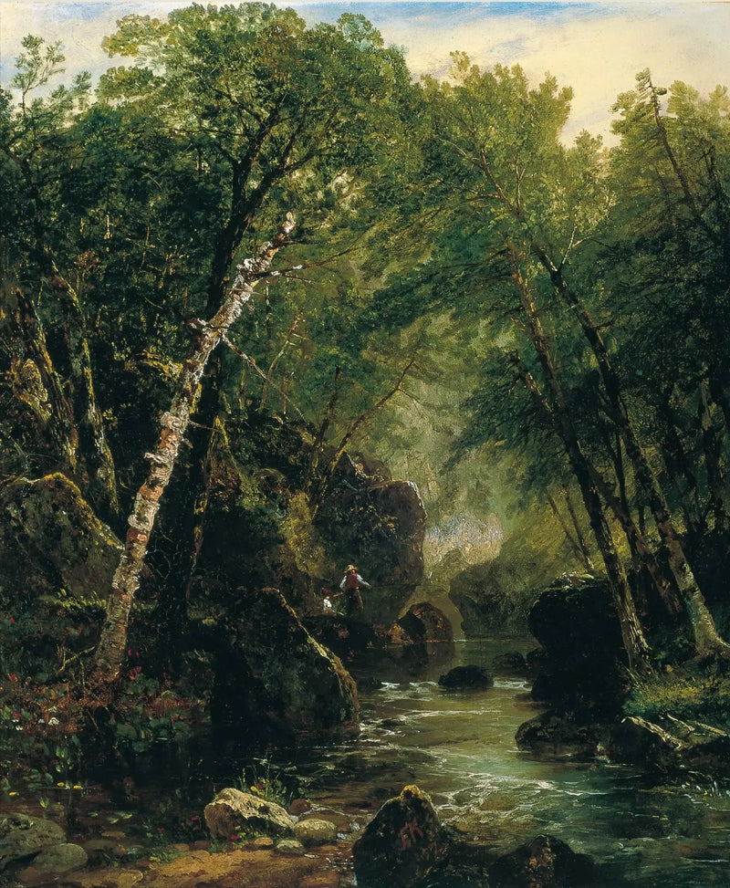 Pescatore di trote - John Frederick Kensett