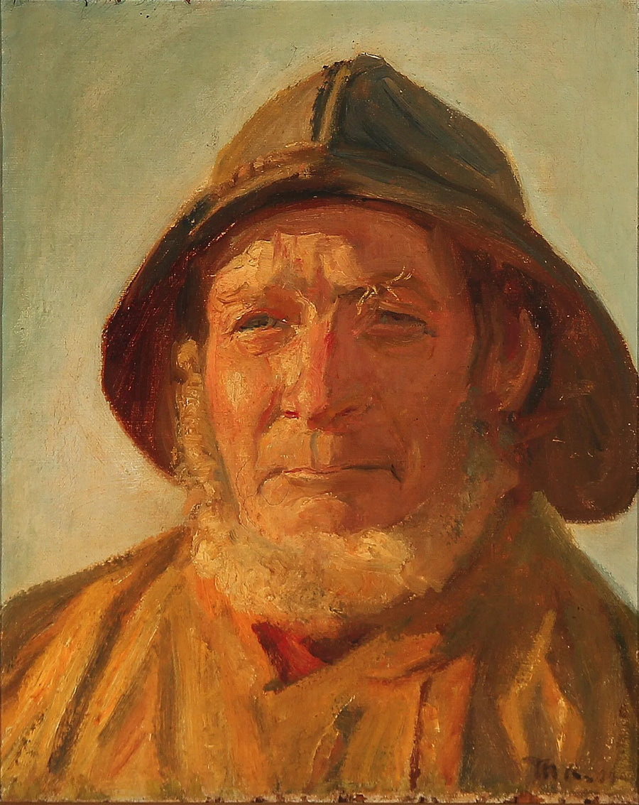 Pescatore al sole pomeridiano. -Michael Peter Ancher