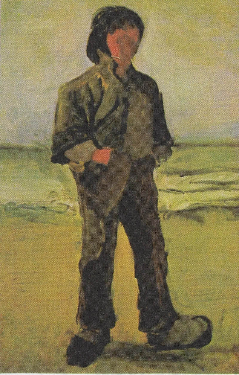 Pescatore sulla spiaggia - Vincent van Gogh