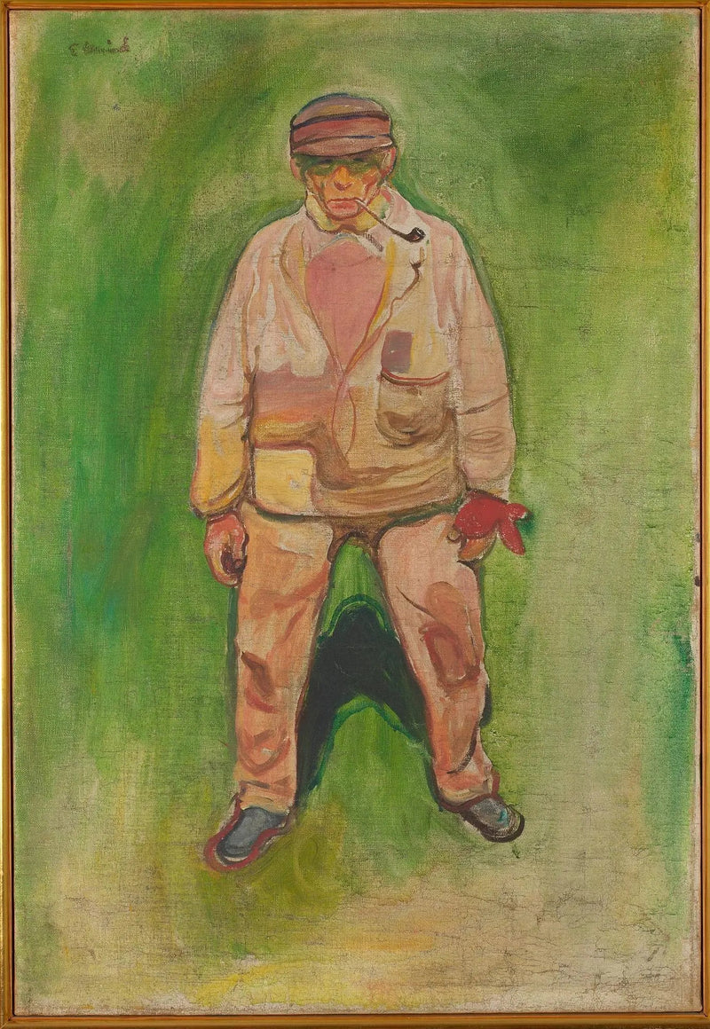 Pescatore su un prato verde - Edvard Munch