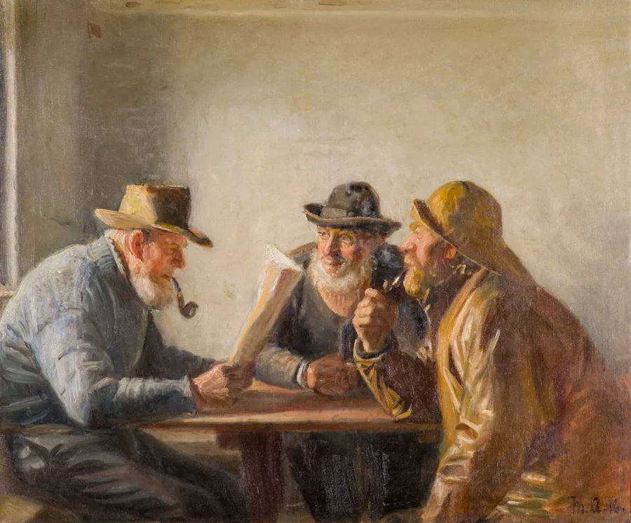 Pescatori alla locanda - Michael Peter Ancher