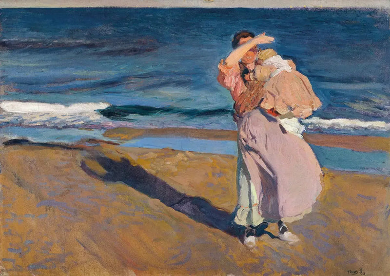 Pescatrice con suo figlio - Joaquín Sorolla