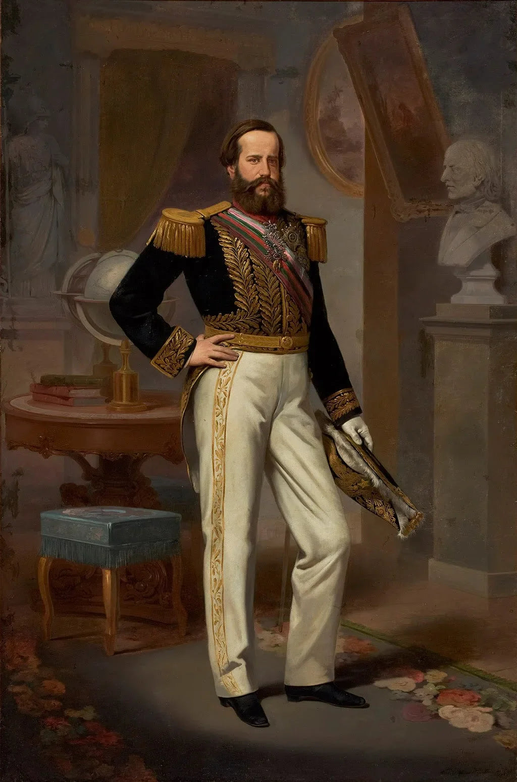 Pedro II du Brésil - Victor Meirelles image 1 tableau peint à l’huile sur toile