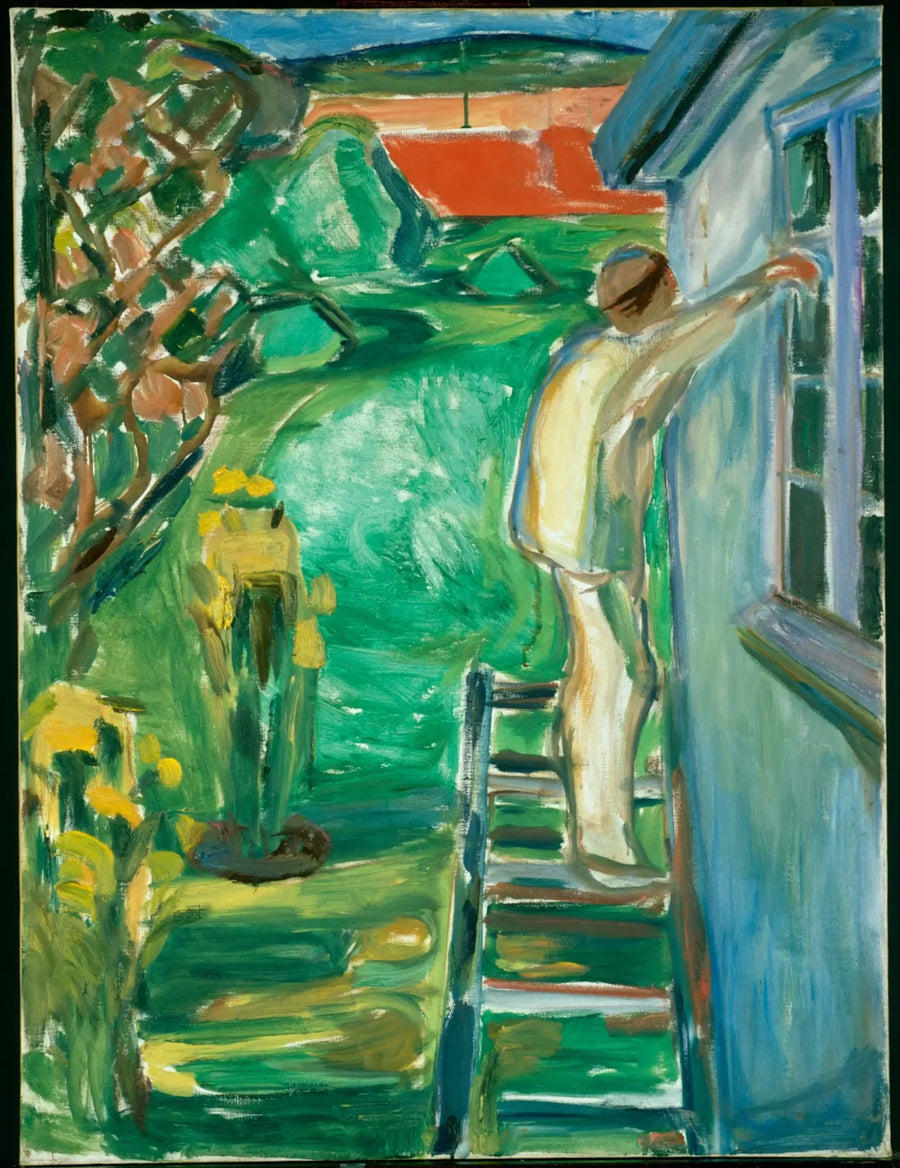 Pittore vicino al muro - Edvard Munch