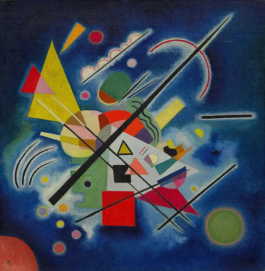 Peinture bleue - Vassily Kandinsky image 1 reproduction d’œuvre d’art à l’huile