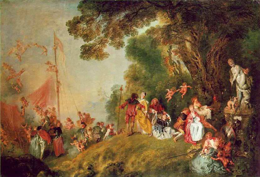 Pellegrinaggio all'isola di Cythère - Antoine Watteau
