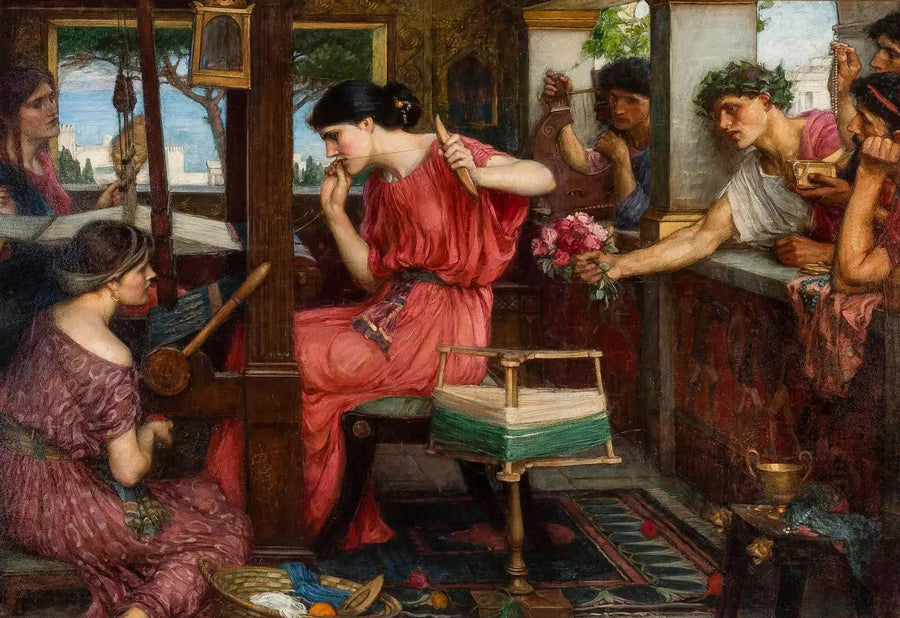 Penelope e i pretendenti - John William Waterhouse