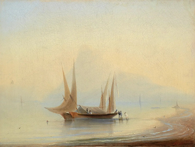 Péniche al bordo del mare - Ivan Aïvazovski