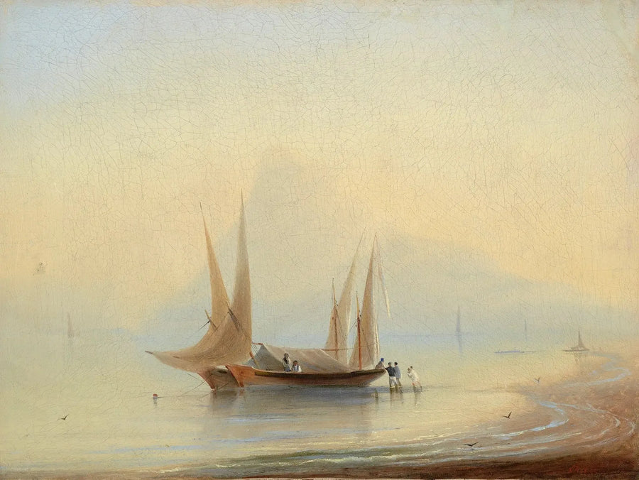 Péniche al bordo del mare - Ivan Aïvazovski