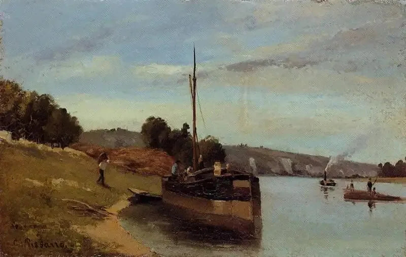 Barge a La Roche-Guyon Argenteuil, Fiera - Camille Pissarro