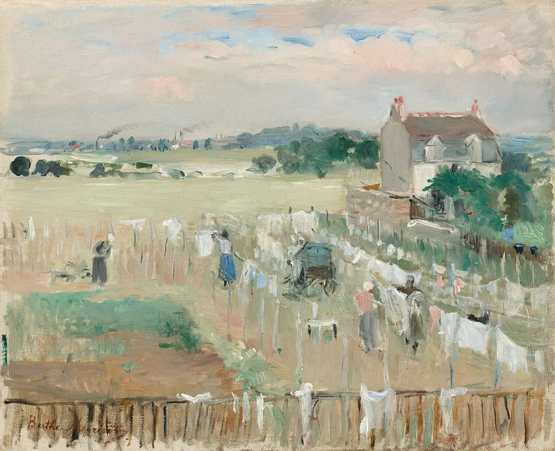 Percher delle lavandaie - Berthe Morisot